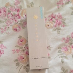 Tatcha Matcha Cleanse with Gold and Cream Design
